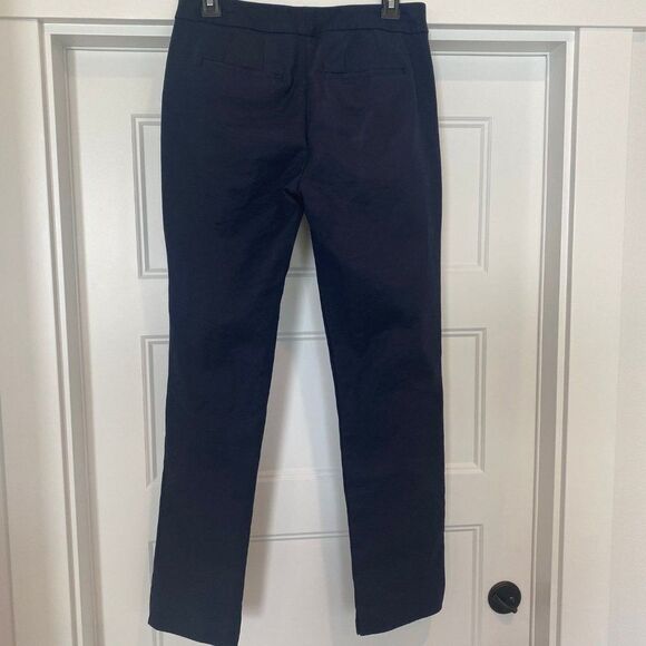 Boden Richmond Cotton Navy Blue Career Academia Ankle Trouser Pants, Size 6R - Picture 4 of 8